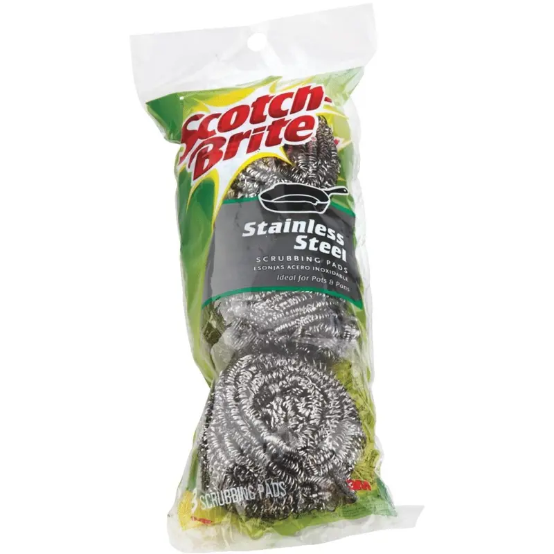 Scotch-Brite Stainless Steel Scouring Pad (3 Count) 1