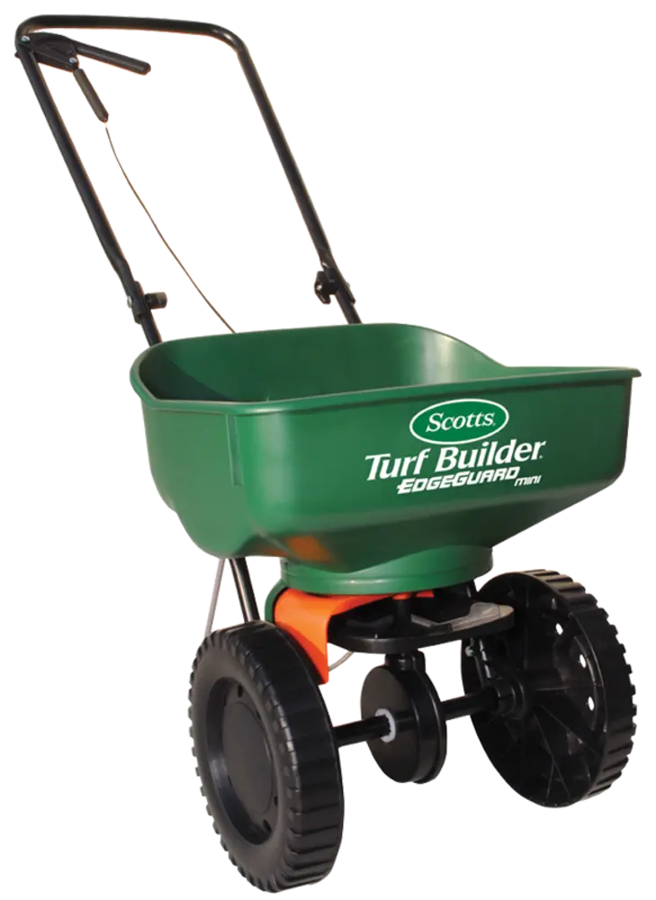 Scotts® Turf Builder® Edgeguard® Mini Broadcast Spreader 1