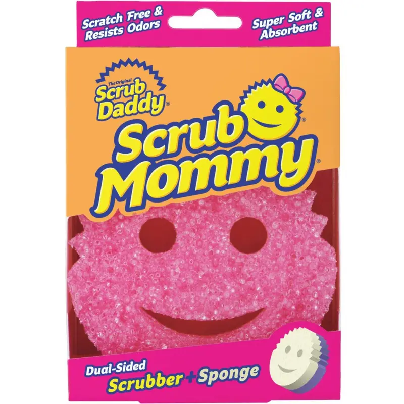Scrub Mommy 6 In. X 4.125 In. Dual Sided Purple Scrub Sponge 1