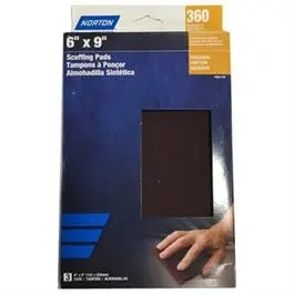 Scuffing Pads, Metal, Maroon, 3-Pk. 1