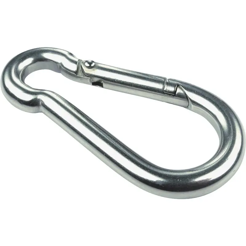 Seachoice 3/8 In. 600 Lb. Polished Stainless Steel Safety Spring Hook All Purpose Snap 1