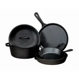 Seasoned Cast-Iron Cookware, 5-Pc. Set 1