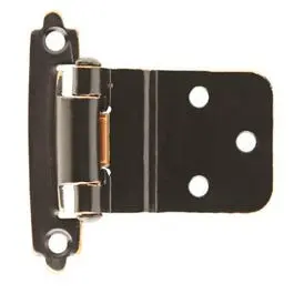 Self-Closing Inset Hinge, 3/8-In., Bronze/Copper, 2-Pk. 1