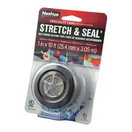 Self Fusing Silicone Sealing Tape, Black, 1-In. X 10-Ft. 1