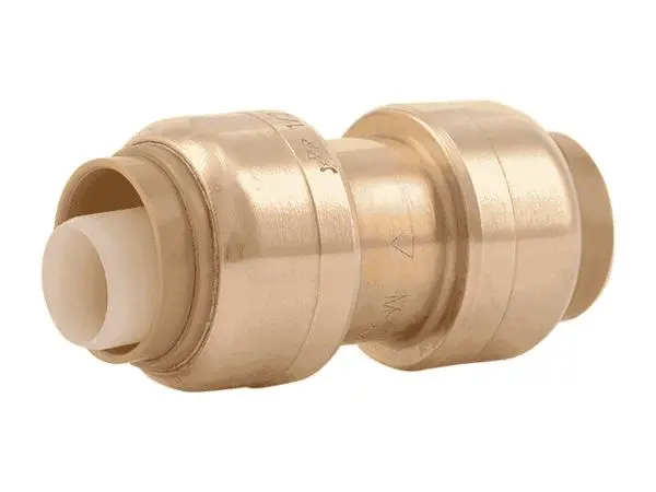 Sharkbite Brass Push Coupling 1/2 In. X 1/2 In. 1