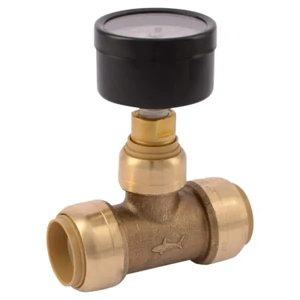 Sharkbite Brass Push-To-Connect Pressure Gauge 1