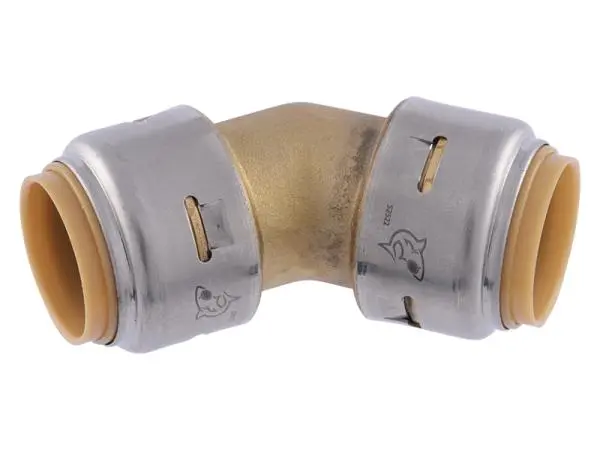 Sharkbite Max Brass Push 45-Degree Elbow 2