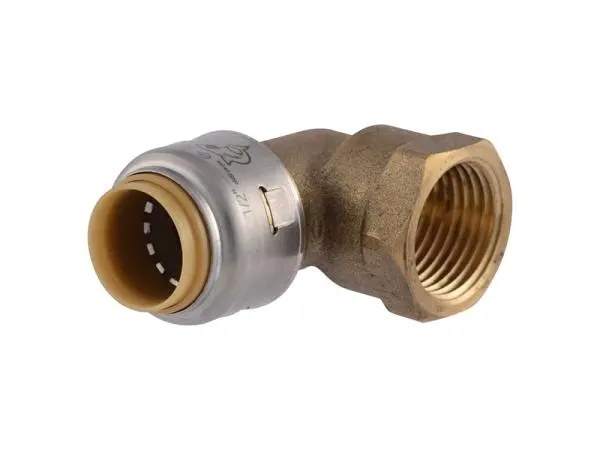 Sharkbite Max Brass Push Female Adapter Elbow 1