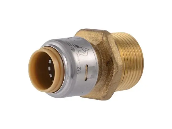 Sharkbite Max Brass Push Male Adapter 1