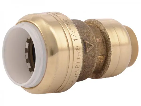Sharkbite Push-To-Connect Pvc Transition Coupling 1/2 In. Cts X 1/2 In. Pvc 1