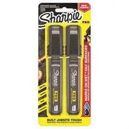 Sharpie Pro Jobsite Markers, Black, 2-Ct. 1