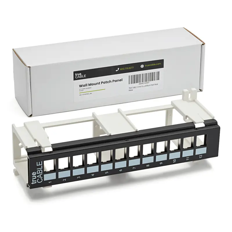 Shielded Patch Panel, 12 Port, Wall Mount, Blank Modular 1
