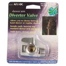 Shower Arm Diverter, Lever Style, Chrome-Plated Brass 1