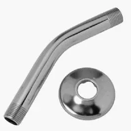 Shower Arm & Flange,  Metal Chrome Finish, .5-In. Male Iron Pipe X 8-In. 1