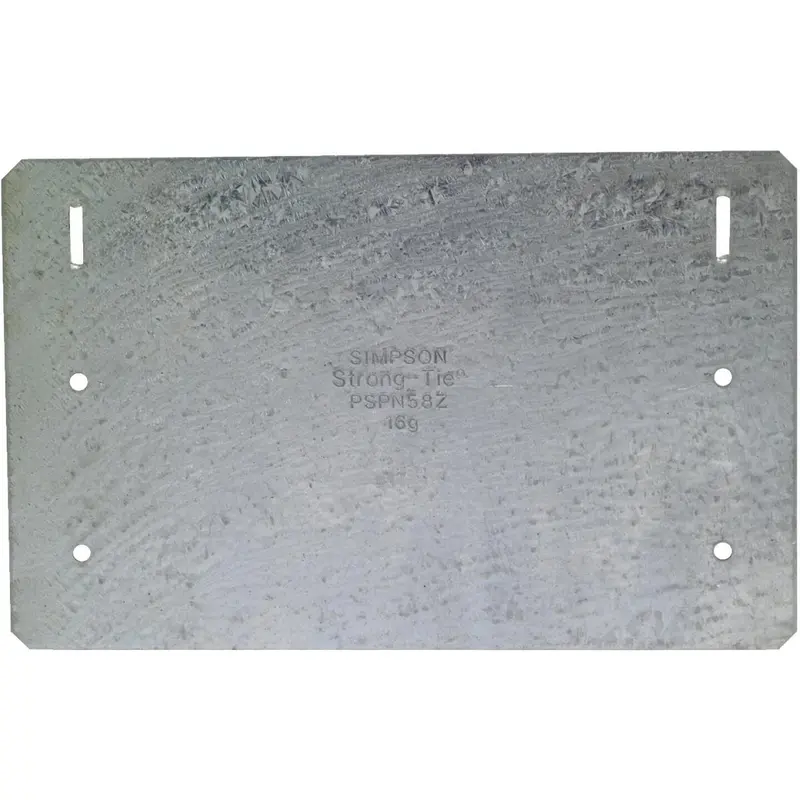 Simpson Strong-Tie 5 In. W X 8 In. L Galvanized Steel 16 Gauge Protection Plate 1