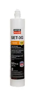Simpson Strong-Tie Set-3G™ High-Strength Epoxy Adhesive 1
