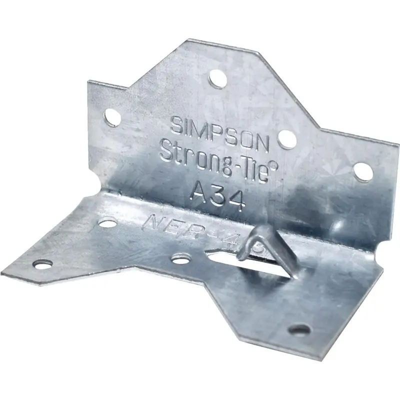 Simpson Strong-Tie Zmax Galvanized Steel 1-7/16 In. X 2-1/2 In. 18 Ga Framing Angle 1