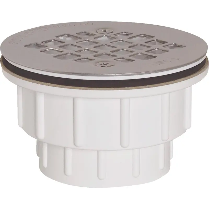 Sioux Chief 2 In. Pvc Solvent Weld Shower Drain With 4-1/4 In. Stainless Steel Strainer 1