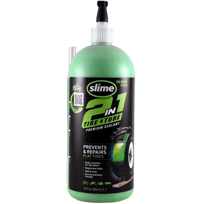 Slime 2-In-1 Tire & Tube Sealant - 32 Oz. 1