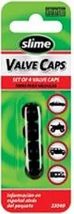 Slime Black Plastic Caps 4 Pk 1