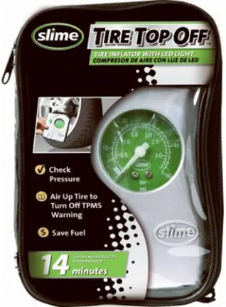 Slime Tire Top Off Inflator With Light 1