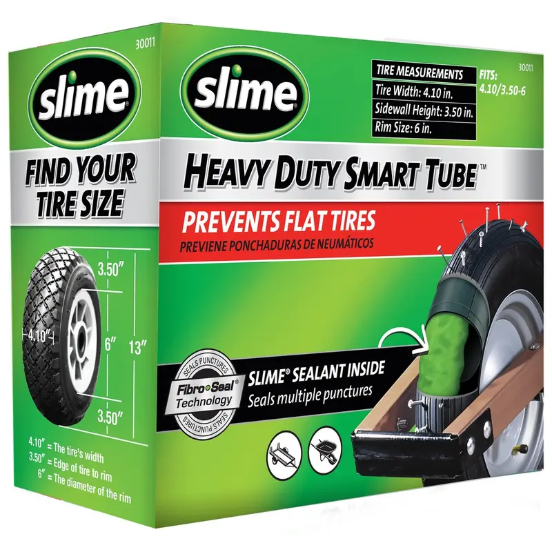 Slime Wheelbarrow Self-Sealing Inner Tubes (6") 1