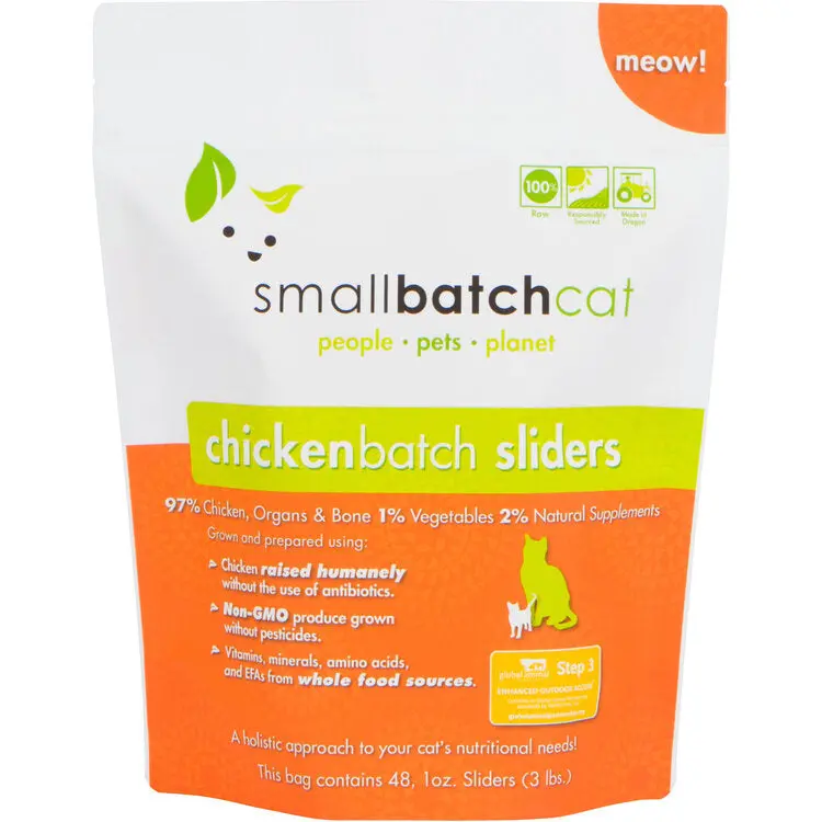 Smallbatch Chickenbatch Frozen Cat Food 1
