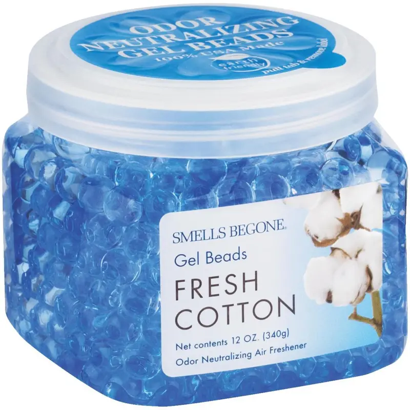 Smells Begone 12 Oz. Gel Beads Fresh Cotton Odor Neutralizer 1