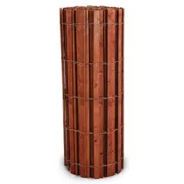 Snow Fence, Red-Stained Wood & Galvanized Wire, 4 X 50-Ft. 1