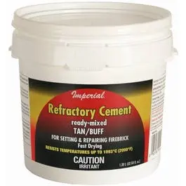 Sodium Silicate Firebrick Refractory Cement, 64-Oz. 1