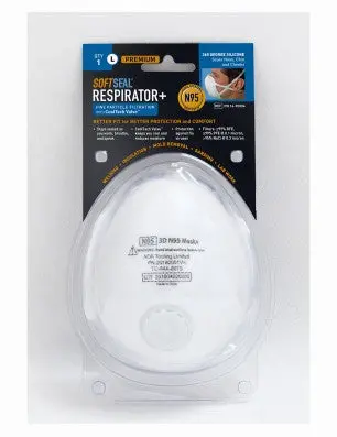 Softseal N95 Valved Safety Mask 1