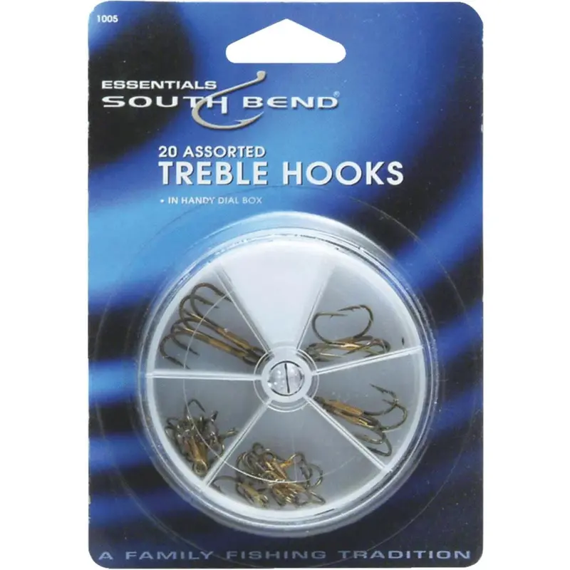 Southbend Assorted Treble Fishing Hooks (20-Pack) 1