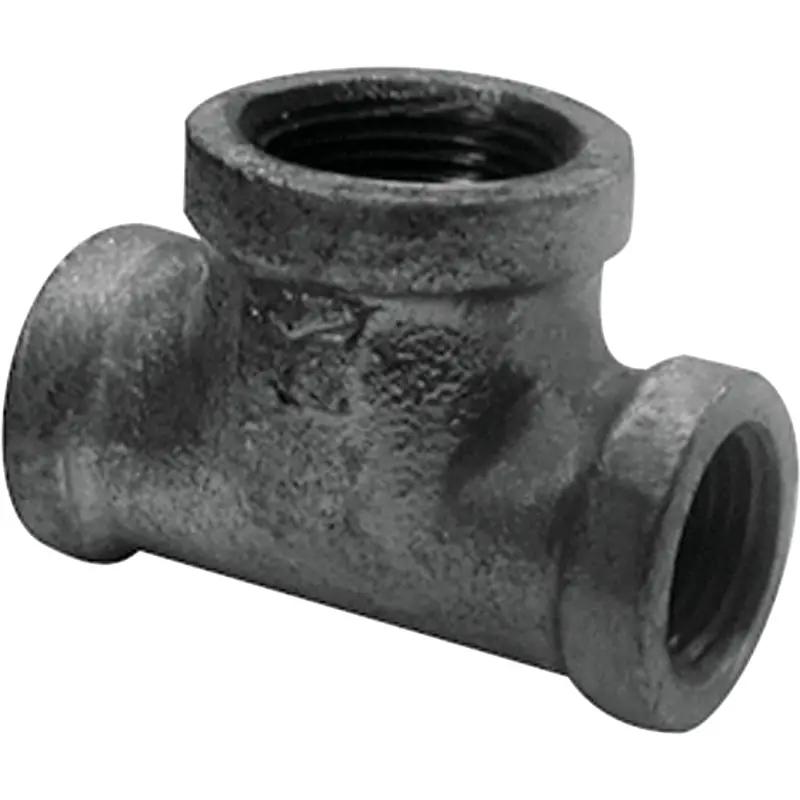 Southland 3/4 In. A X 1/2 In. B X 3/4 In. C Malleable Black Iron Reducing Tee 1