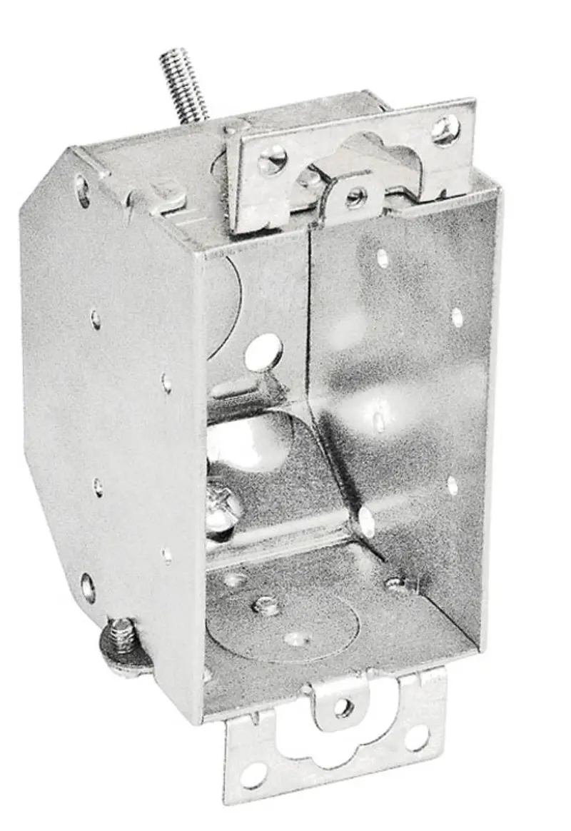 Southwire 3" X 2" Beveled Switch Box, 2-1/2" Deep - Gangable, W/ Romex Clamps 1