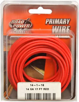 Southwire Primary Wire, Red, 14-Ga., 17 Ft. 1