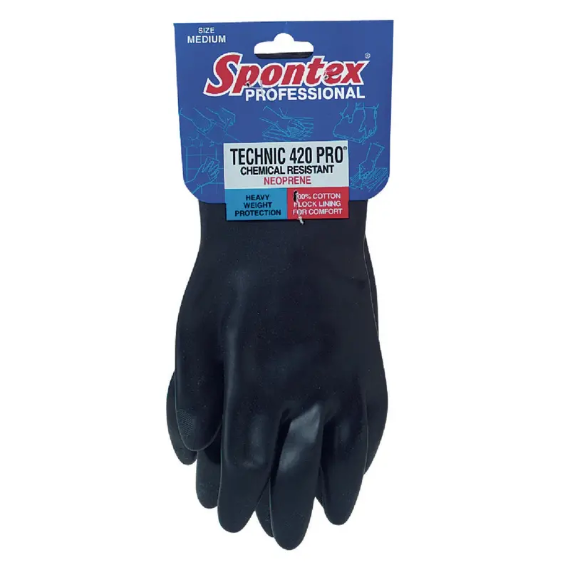 Spontex Technic 420 Pro Medium Neoprene Rubber Glove 1
