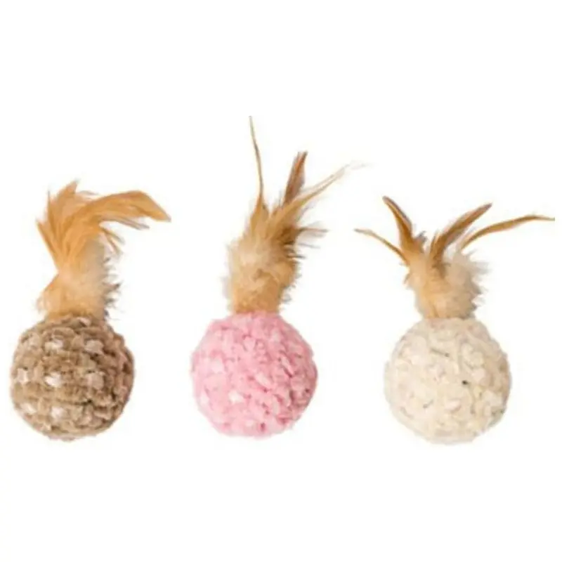 Spot Chenille Chaser Feather Ball 1