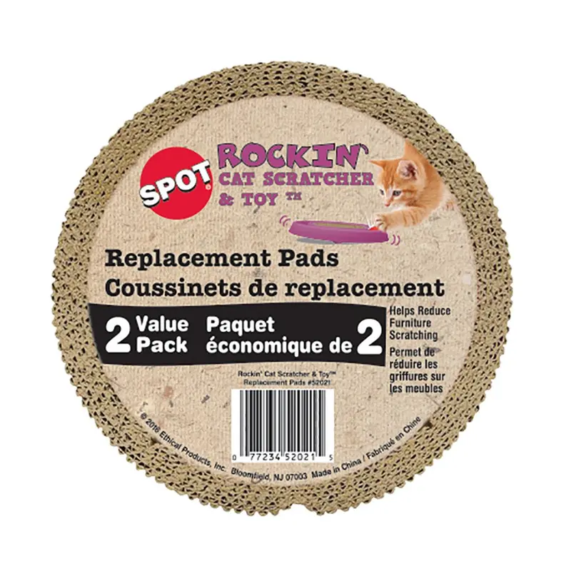 Spot Rockin’ Cat Scratcher Insert 5.5″ 2Pk 1