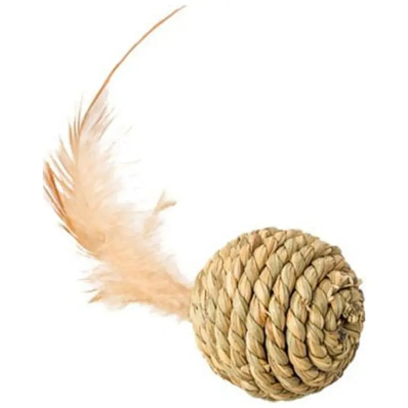 Spot Seagrass Ball W/Feathers 1