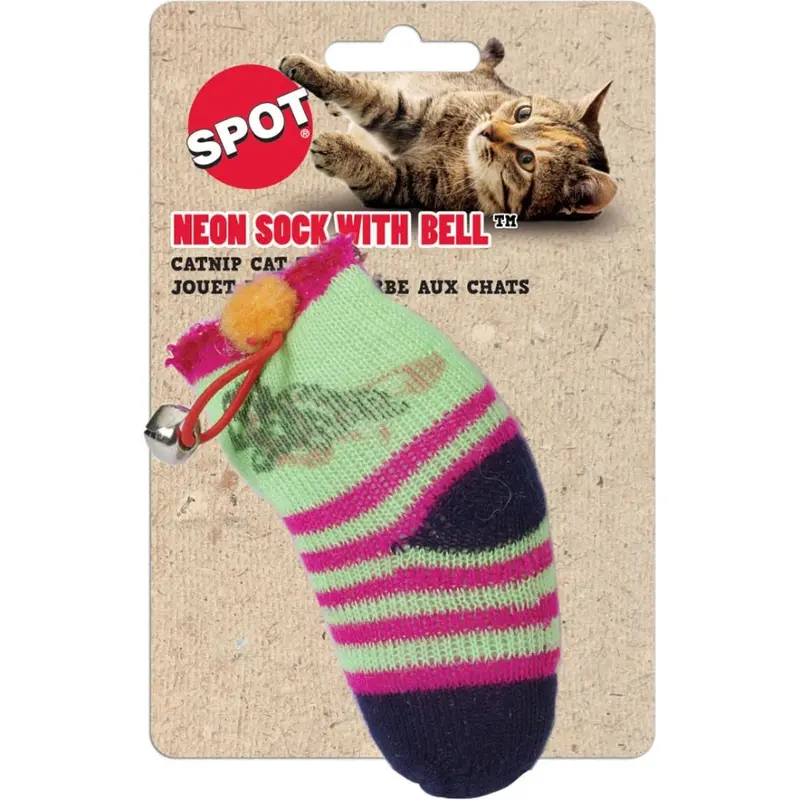 Spot Sock W/Catnip & Bell 1