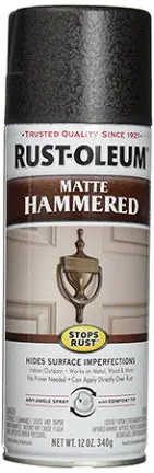 Spray Paint 11 Oz Matte Hammerered Bk Sr 1