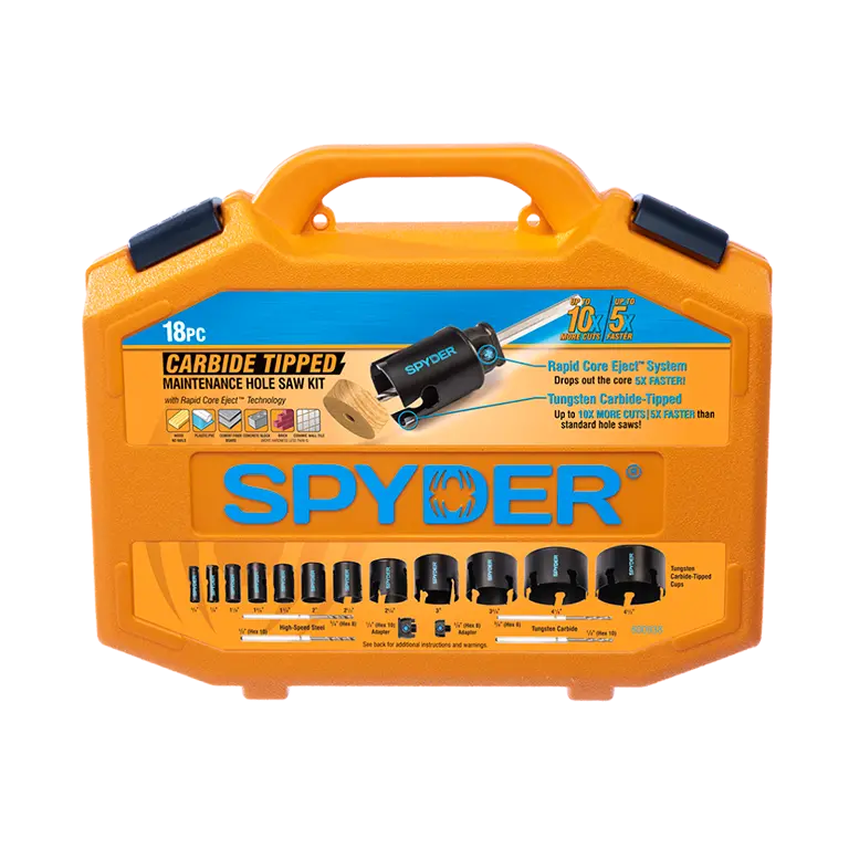 Spyder 18Pc Tct Hole Saw Kit 1