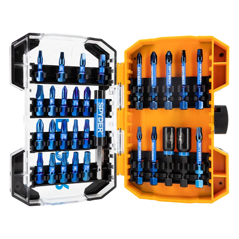 Spyder 30-Piece Mach-Blue™ Impact Driver Bit Kit 1