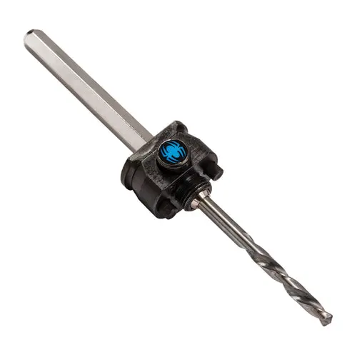 Spyder Hex10 1/2" Hss Quick Change Hole Saw Arbor Assembly Rapid Core Eject™ 1