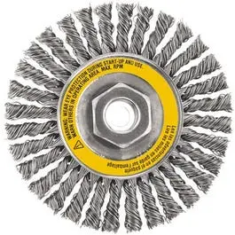 Stainless Stringer Wire Wheel, 4 X 5/8-In.-11 1