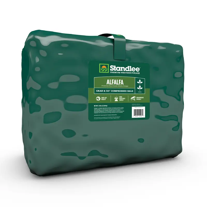 Standlee Premium Western Forage Alfalfa Grab & Go Compressed Hay Bale 1