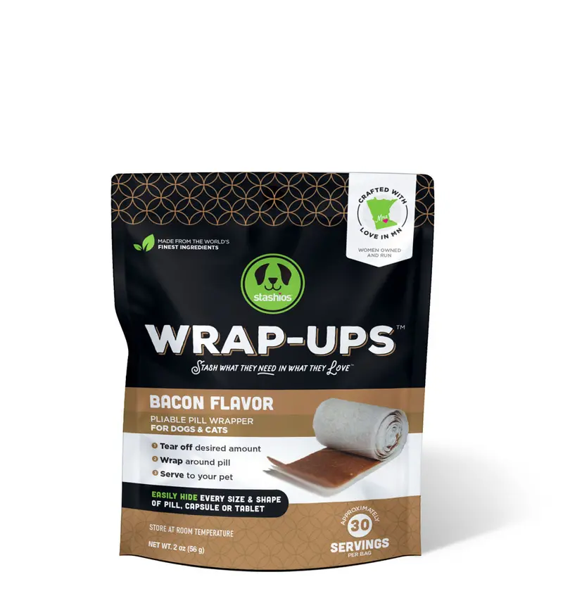 Stashios Wrap-Ups Bacon Flavor Dog Treats 1