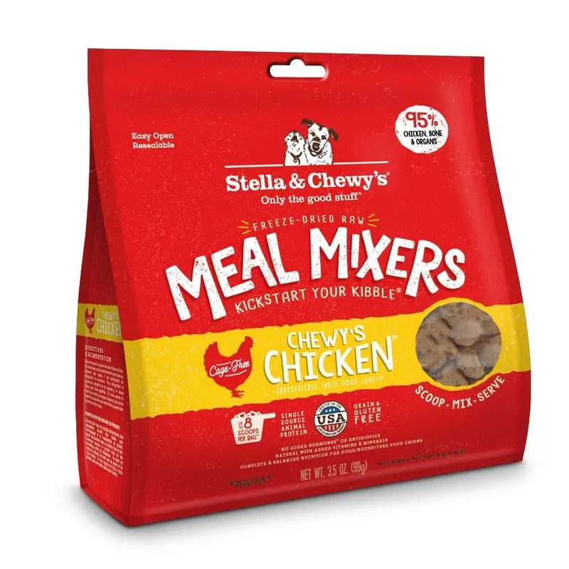 Stella & Chewy's Freeze Dried Raw Chewy's Chicken Meal Mixers Dog Food Topper 1