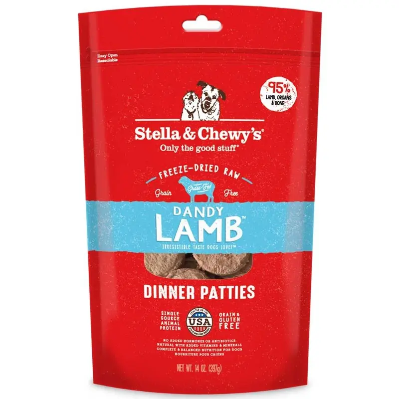 Stella & Chewy's Freeze-Dried Raw Dinner Patties For Dogs - Dandy Lamb Recipe 1