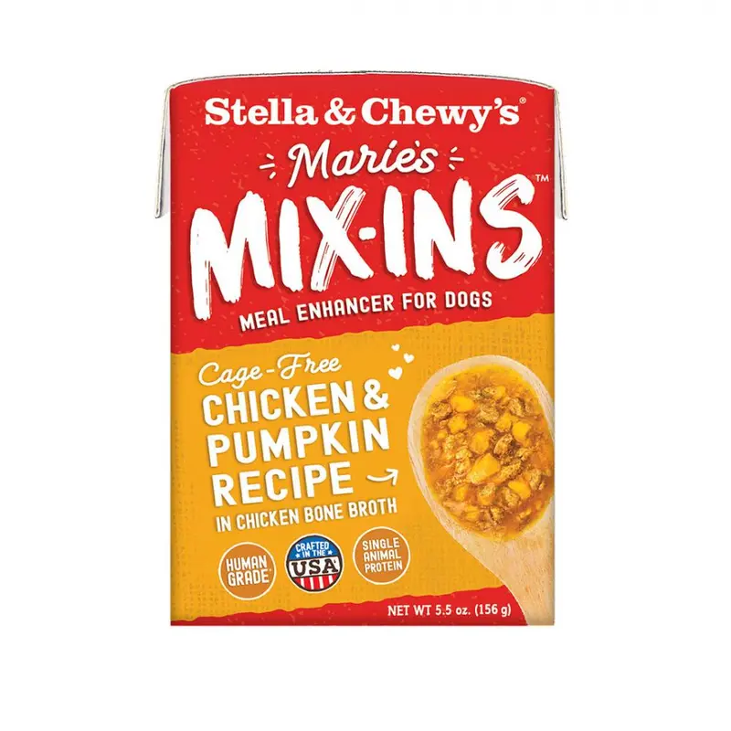 Stella & Chewy's Marie's Mix-Ins Cage Free Chicken & Pumpkin Recipe Dog Food Topper 1